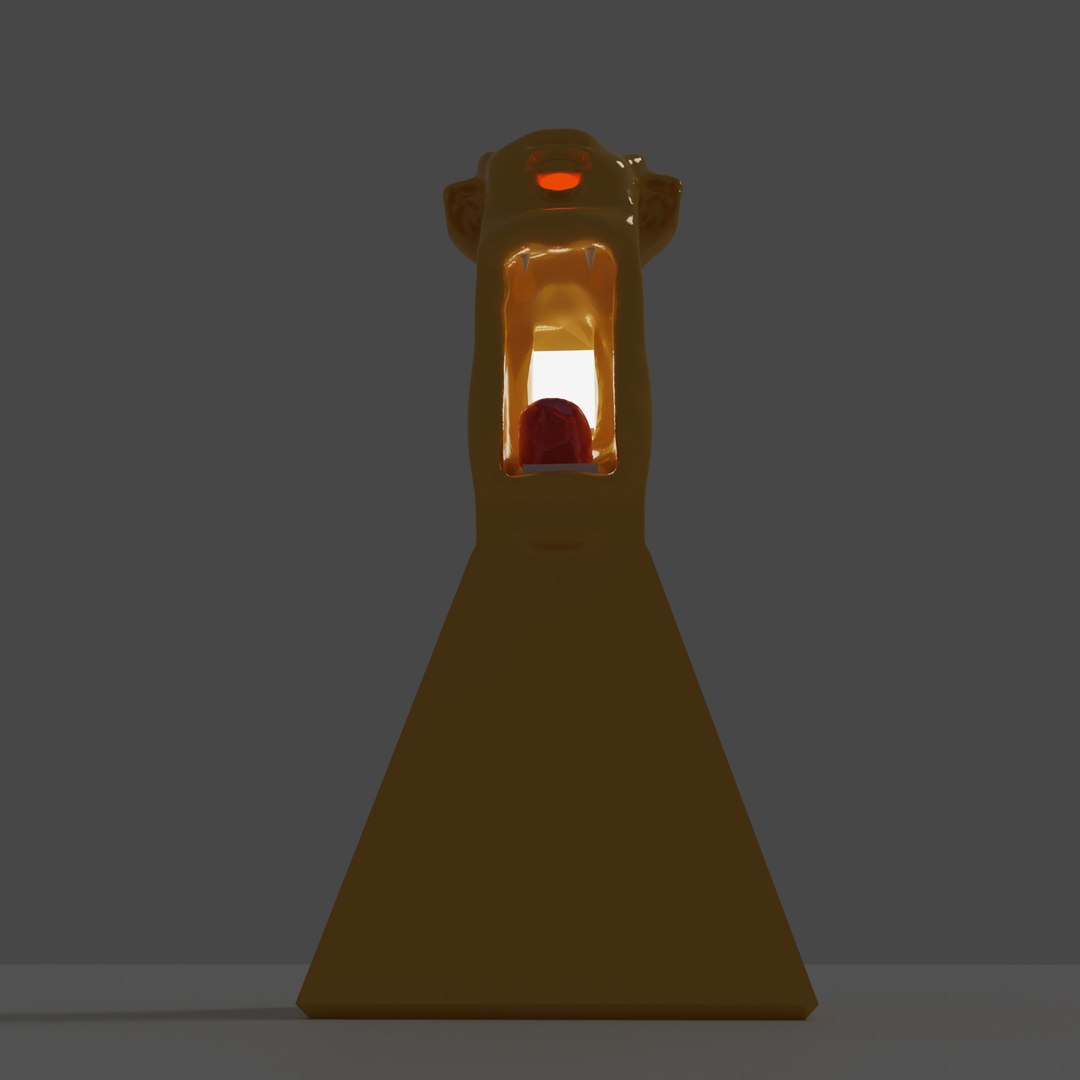 Demon Head Lamp Model - TurboSquid 2205358