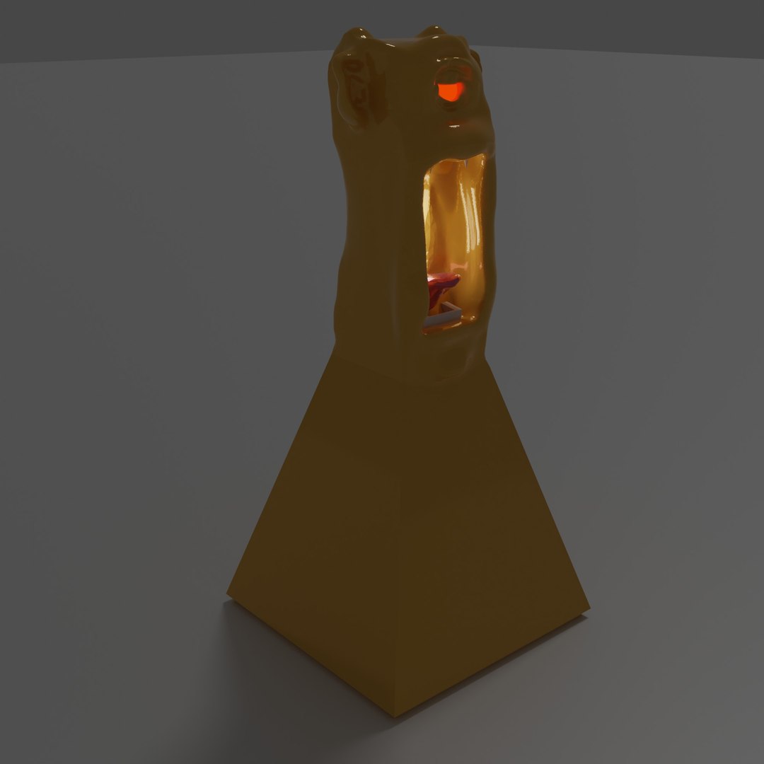 Demon Head Lamp Model - TurboSquid 2205358