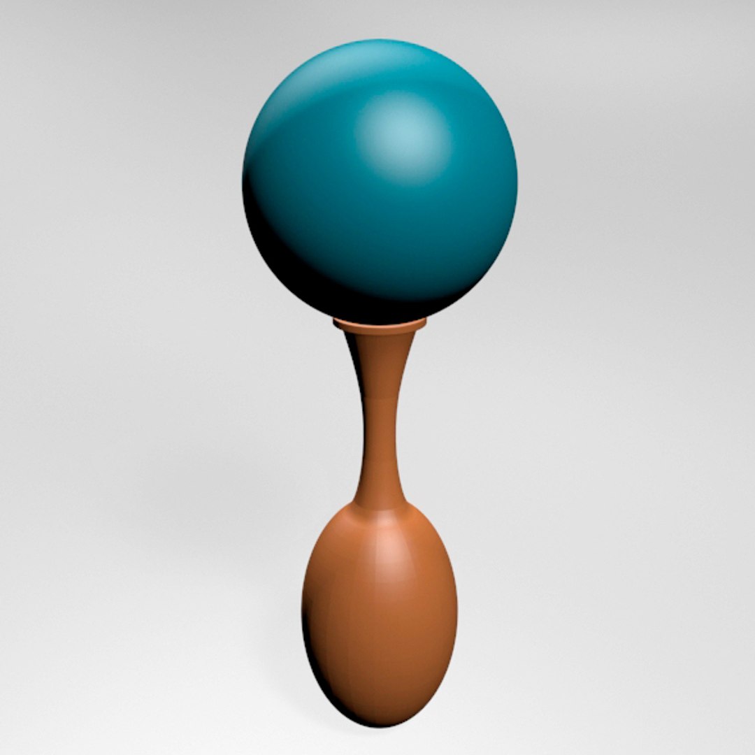 3D Model Rattle And Rock Maracas 01 TurboSquid 1818799