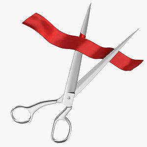 Scissors Cutting Red Tape