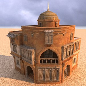 Arabian house 3d model lowpoly