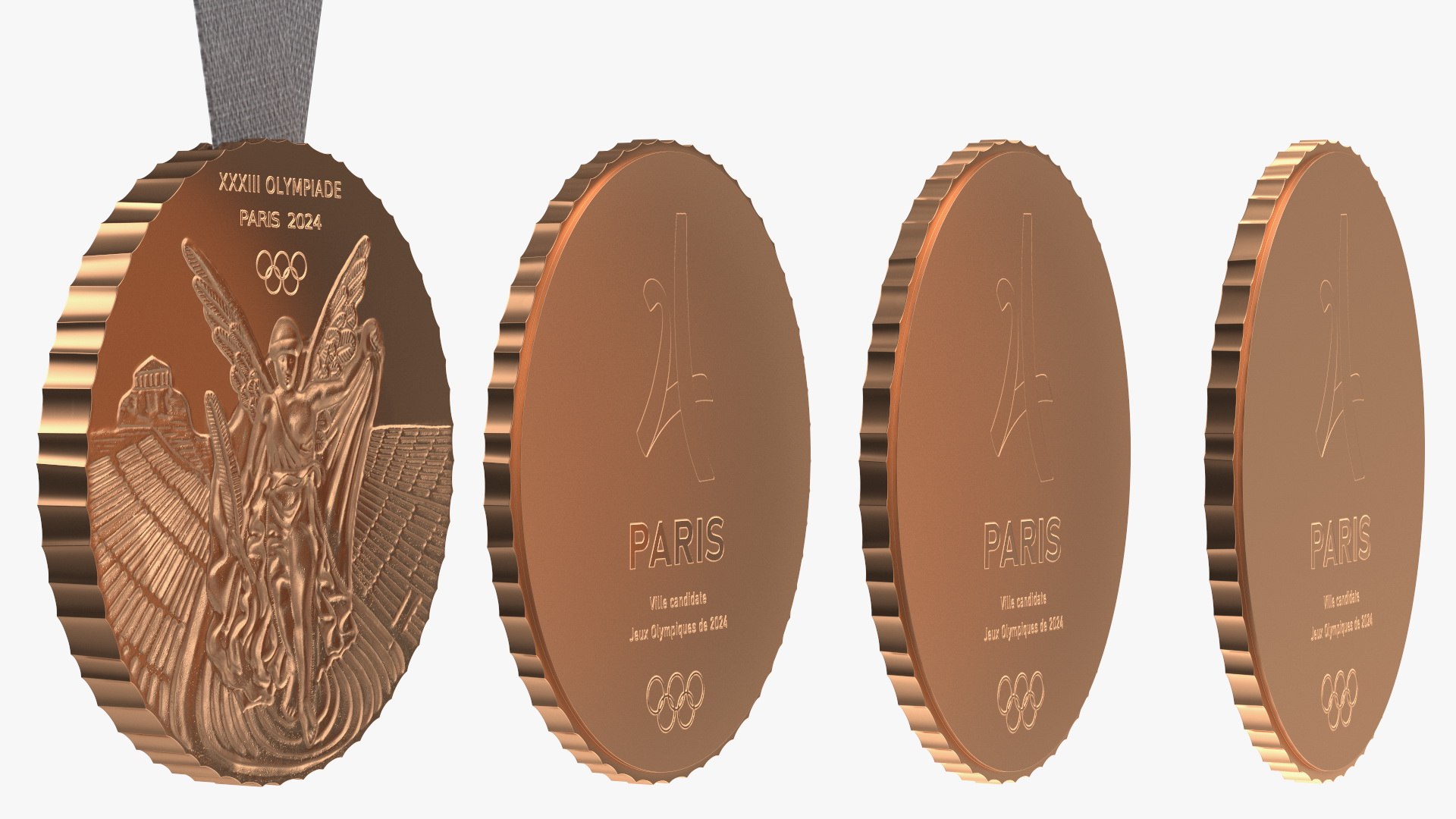 3D Olympic Bronze Medal 2024 TurboSquid 2003132