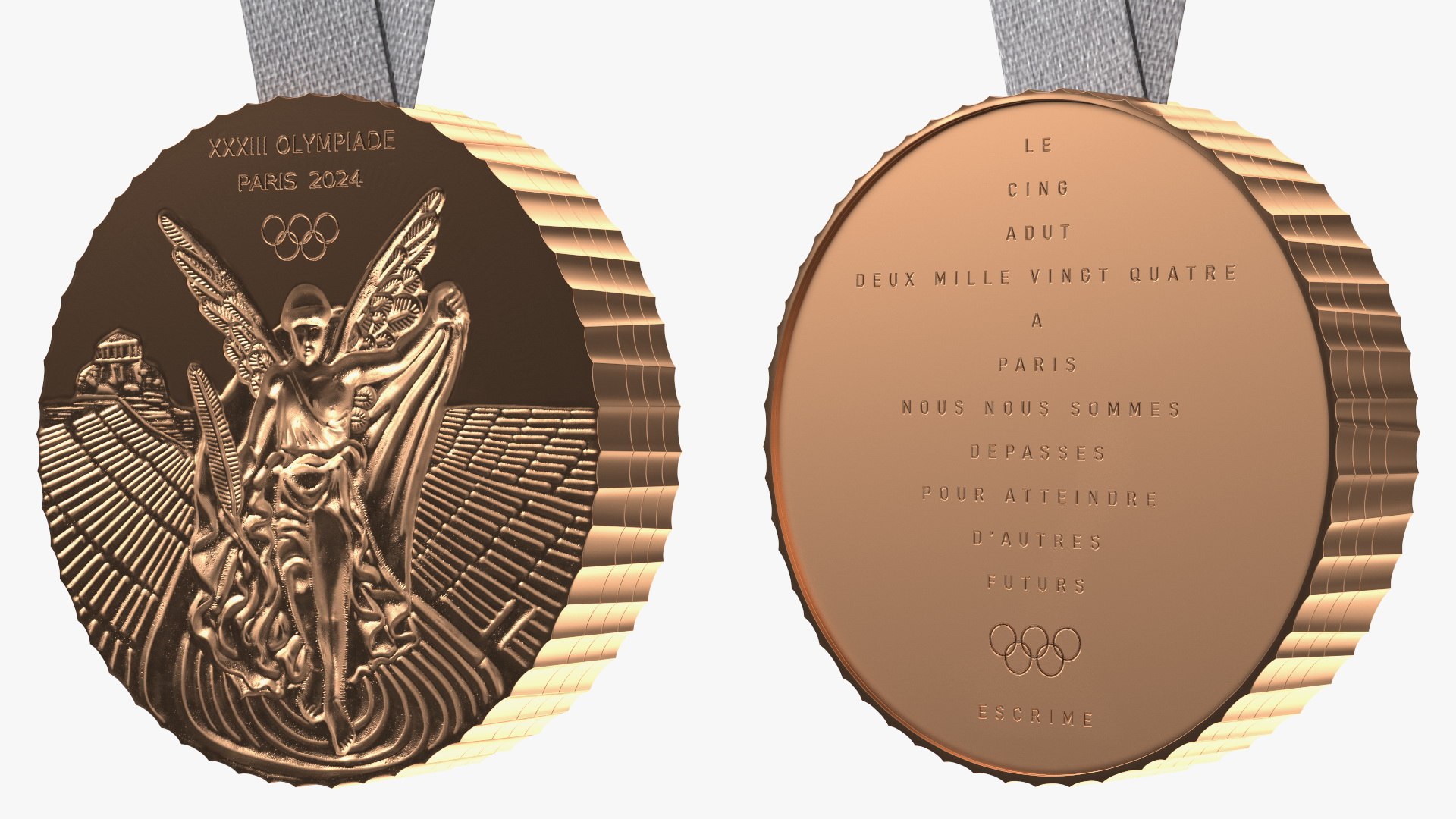 3D Olympic Bronze Medal 2024 TurboSquid 2003132