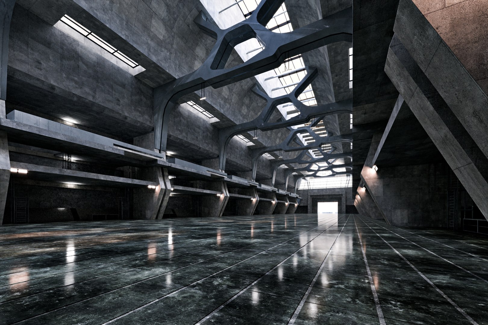 3D model Sci-Fi Brutalist Industrial Hangar - Cinematic Environment - 016 https://p.turbosquid.com/ts-thumb/0V/SgeNfc/KT/cinematicenvironment016_g3d_0007/jpg/1789507685/1920x1080/fit_q87/8268323e4a52d4ae0e5af6c7afe60966a112fa8f/cinematicenvironment016_g3d_0007.jpg