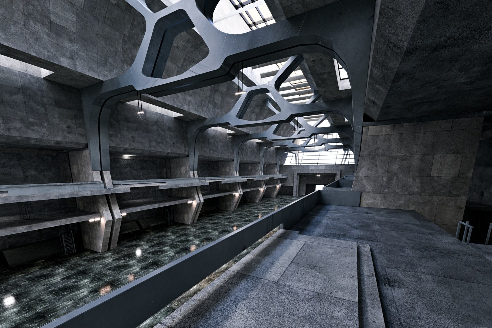 3D model Sci-Fi Brutalist Industrial Hangar - Cinematic Environment - 016 https://p.turbosquid.com/ts-thumb/0V/SgeNfc/L1/cinematicenvironment016_g3d_0013/jpg/1789507697/1920x1080/fit_q87/88bba4c0961b02d73528c10d4547346cd04de6fb/cinematicenvironment016_g3d_0013.jpg
