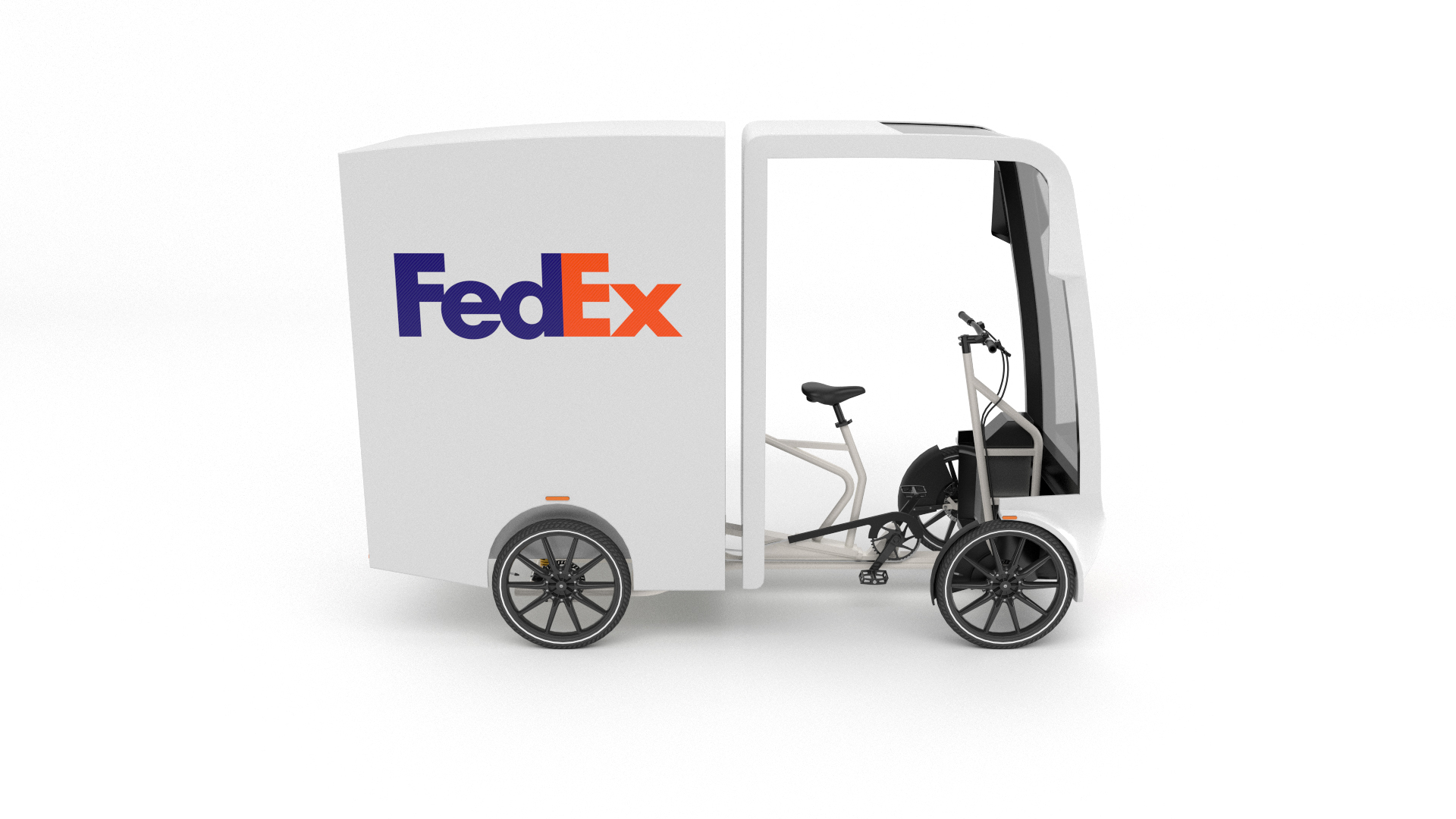 FEDEX Cargo Bike 3D Model - TurboSquid 1930571