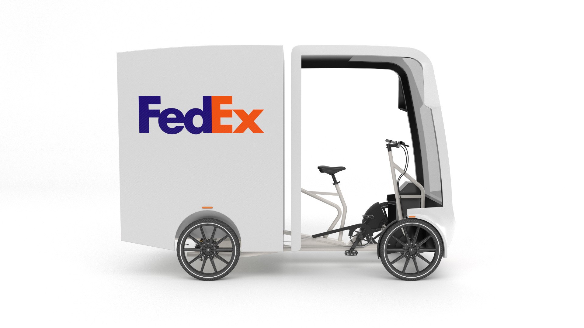 FEDEX Cargo Bike 3D Model - TurboSquid 1930571