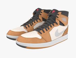 Nike Air Jordan 1 Element-Yellow 3D model