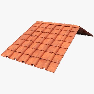 Roman Tile Roof 3D model