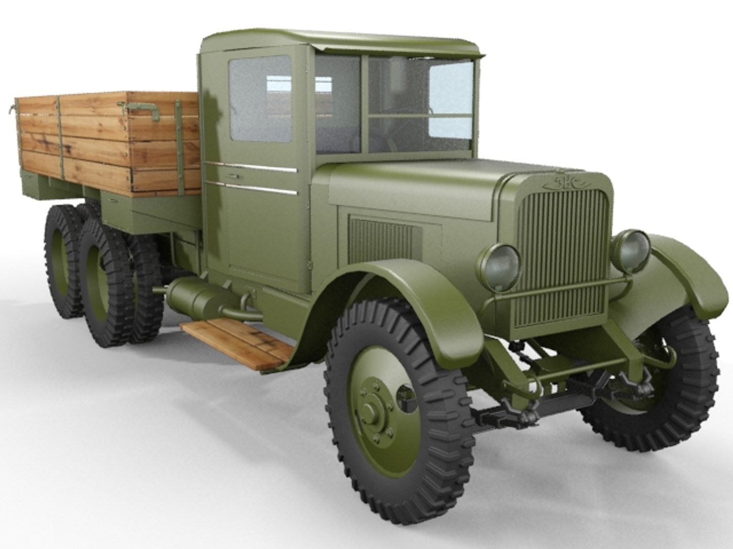 3d Zis-6 Truck Model