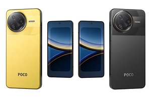 Xiaomi Poco F7 Ultra Black And Yellow Low Poly 3D model