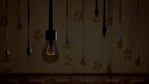 3D light bulb model
