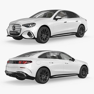 3D 2027 Mercedes-Benz C-Class EV Sedan model