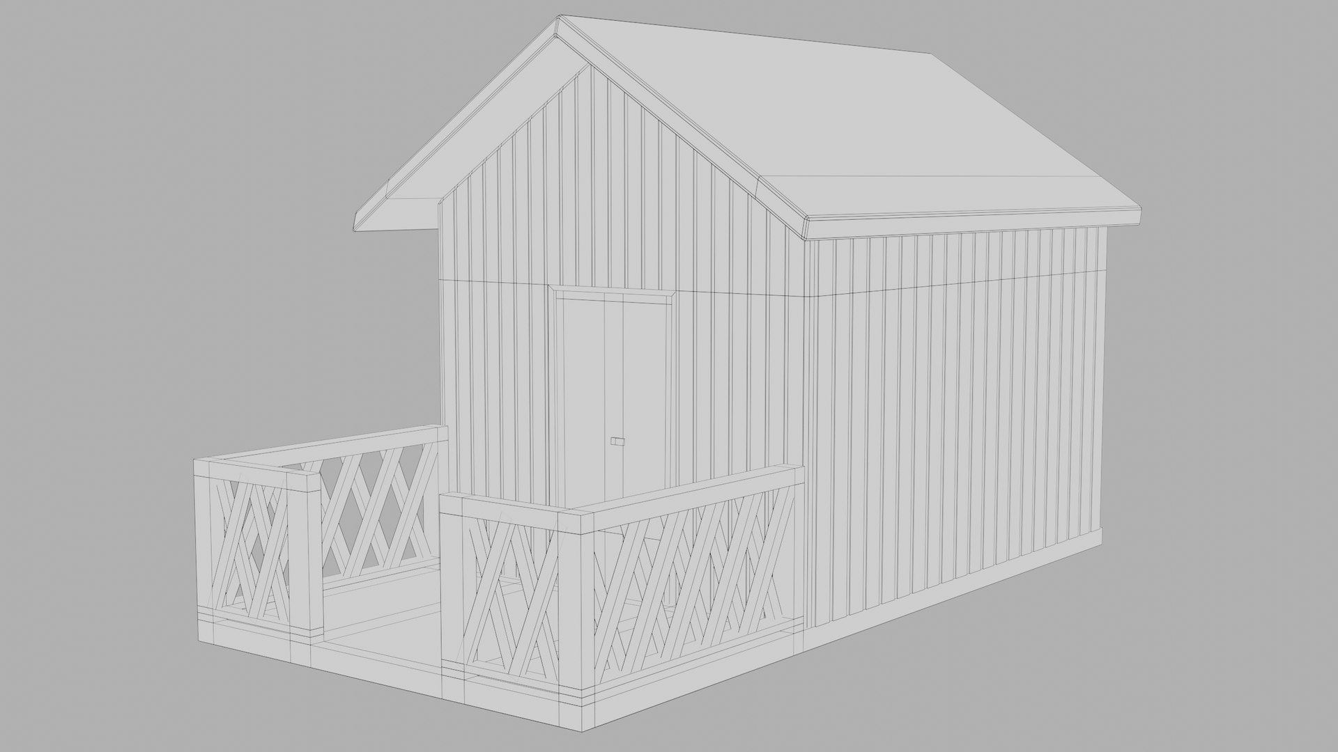 3D Beach Cabin - TurboSquid 2088364