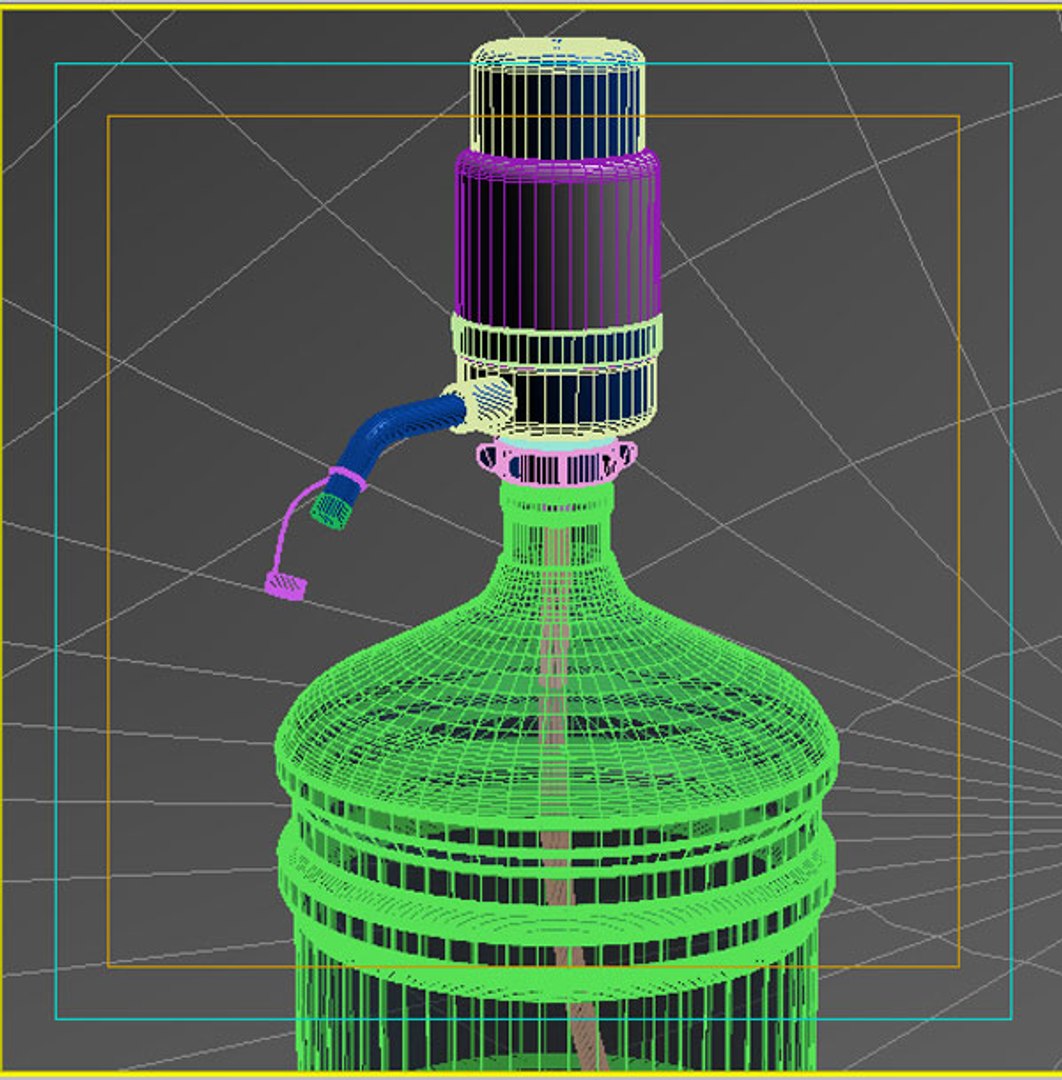 Manual Water Pump Bottle Obj