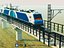 Modelo 3D de locomotora eléctrica de carga para viaducto ferroviario