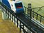 Modelo 3D de locomotora eléctrica de carga para viaducto ferroviario
