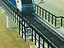 Modelo 3D de locomotora eléctrica de carga para viaducto ferroviario