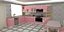 cuisine rose moderne