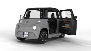 Citroen Ami 2020 3d model HQ interior 3D