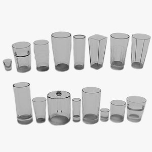 3D glass collection part 1 model