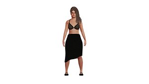 Beautiful young woman 3D model