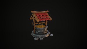 Magic Well stylized 3D model