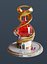 Casa de pociones de fantasía Low-poly modelo 3d