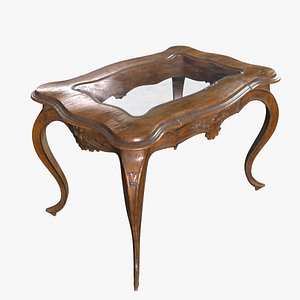 3D Antique French Centre Table