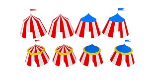 tent circus 3D model