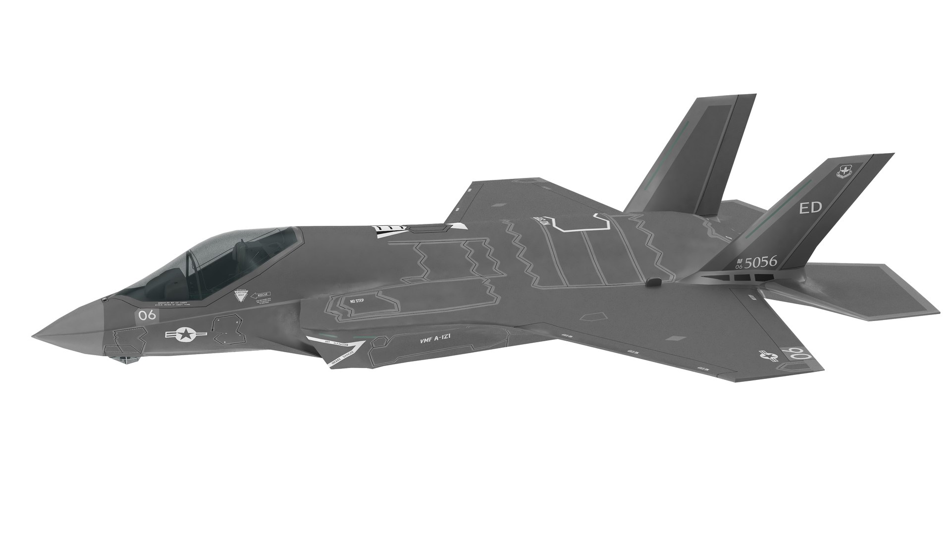 3D model Lockheed Martin F-35 Lightning II https://p.turbosquid.com/ts-thumb/0W/CJ95VH/2M/lockheedmartinf35lightningii16/jpg/1784837571/1920x1080/fit_q87/4067d3ada8027fd5c3a126eaf608be5b9fb0e78f/lockheedmartinf35lightningii16.jpg