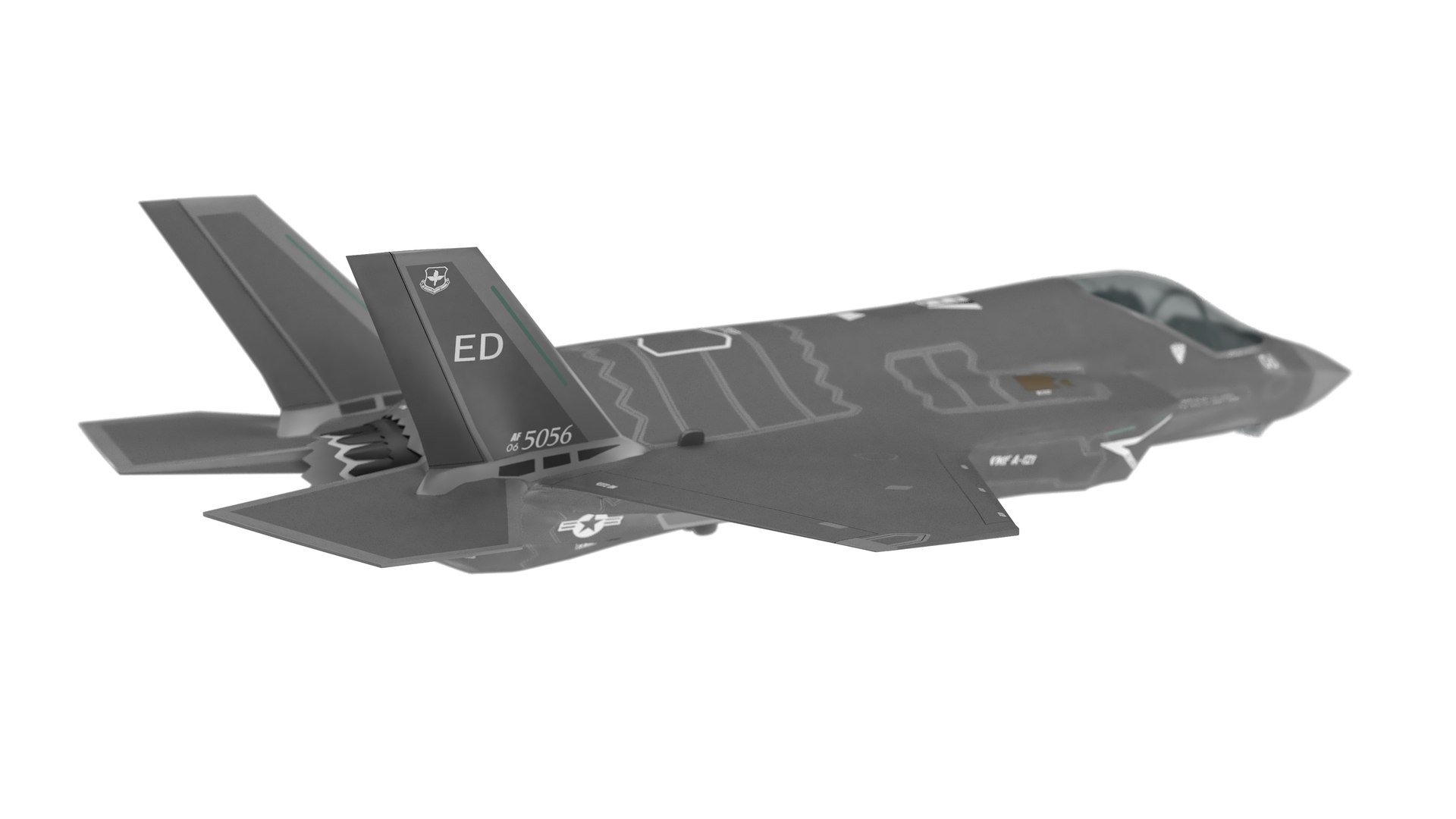 3D model Lockheed Martin F-35 Lightning II https://p.turbosquid.com/ts-thumb/0W/CJ95VH/XQ/lockheedmartinf35lightningii5/jpg/1784837559/1920x1080/fit_q87/b6af1b8bcc093fa74ff2cae9406d87653431e140/lockheedmartinf35lightningii5.jpg