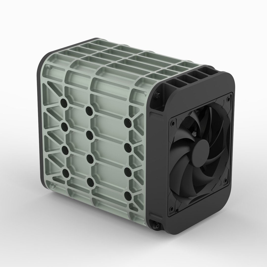 Aero Space Hard Drive Enclosure HDD 4 Drive 3D Model TurboSquid