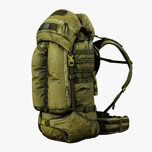 3D High-Capacity Combat Backpack - Adventure Ready 3D model