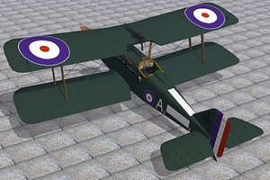 3d model of royal aircraft factory se5a