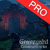 Graveyard - Cemetary Low Poly model pack