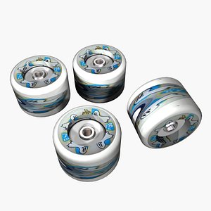 skate wheels 3d model