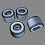 skate wheels 3d model