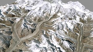 Mountain landscape Barda Vizbor Altai 3D model