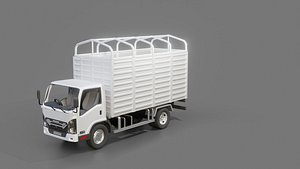 3D model Isuzu Elf Box Truck