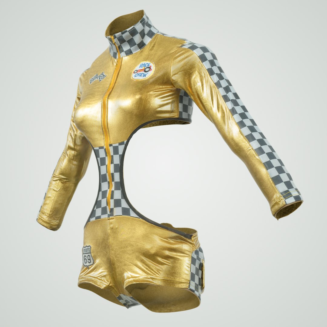 Gold Racing 3d Model