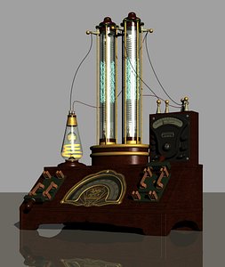 3D steampunk machine 2 model