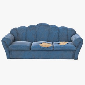 3D sofa worn model