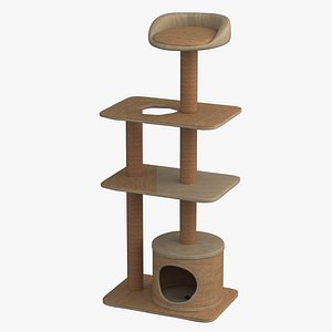 Cat Playhouse with Condo