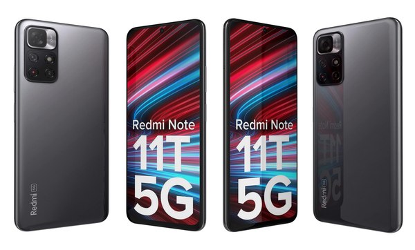 Xiaomi Redmi Note 11T 5G Matte Black 3D