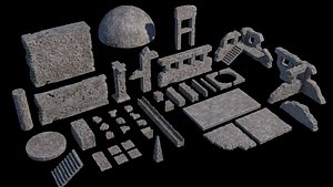 Ancient Ruin Kit (40+ Elements)