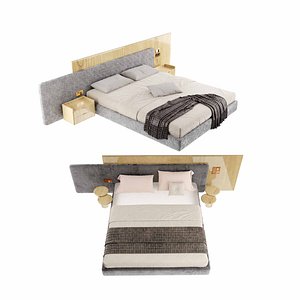 3D-stylish-bed-model-blend 3D model