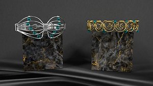Set of bralets 3D model