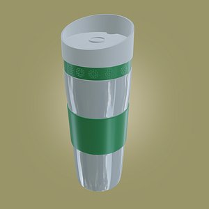 3D model Water bottle - thermos - flask - hot tea coffee PBR 3D model