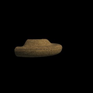 Curved bench parametric 02 3D model